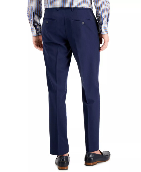 Men's Modern-Fit Stretch Solid Resolution Pants Indigo - 9