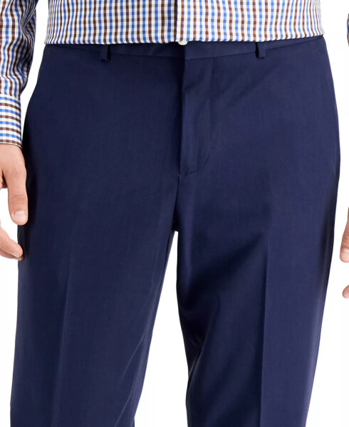 Men's Modern-Fit Stretch Solid Resolution Pants Indigo - 11