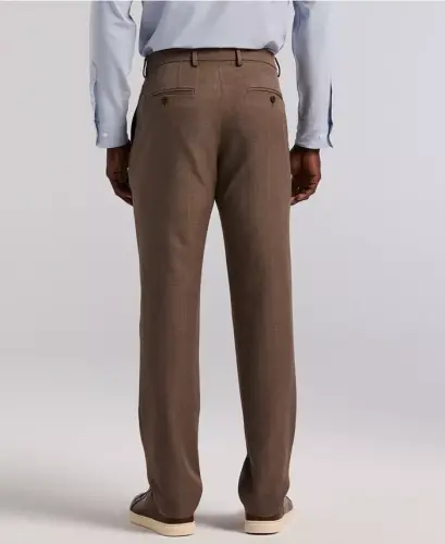 Men's Modern-Fit Stretch Solid Resolution Pants - Rain Drum - 3