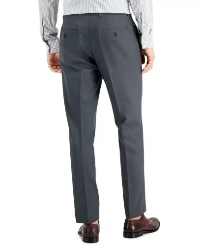 Men's Modern-Fit Stretch Solid Resolution Pants-Smoked Pearl - 5