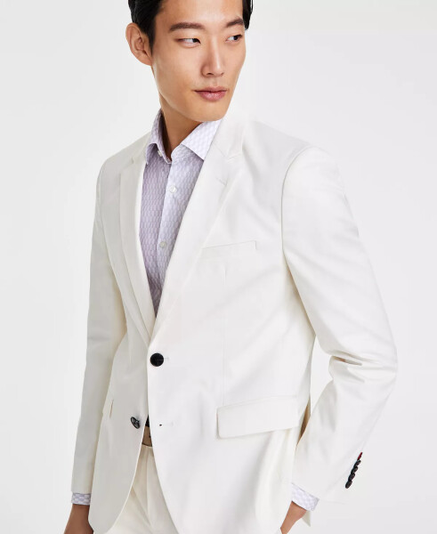 Men's Modern Fit Suit Jacket White - 3