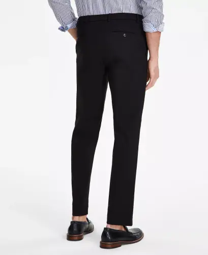 Men's Modern-Fit TH Flex Stretch Solid Performance Pants-Black - 7