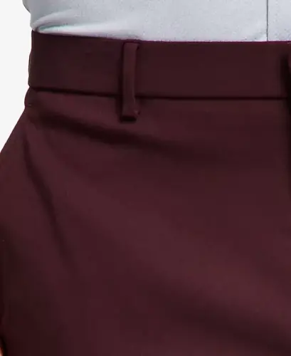 Men's Modern-Fit TH Flex Stretch Solid Performance Pants - Burgundy - 4