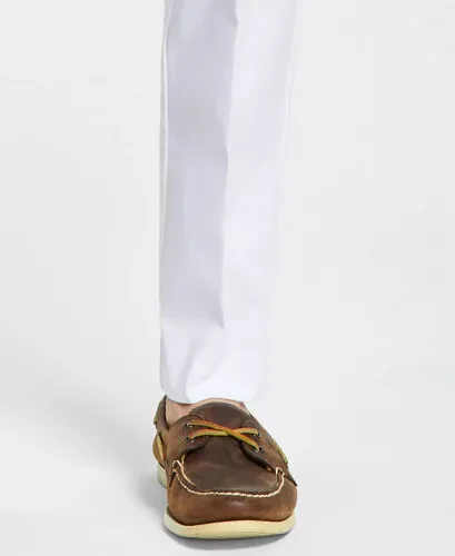 Men's Modern-Fit TH Flex Stretch Solid Performance Pants-White - 7