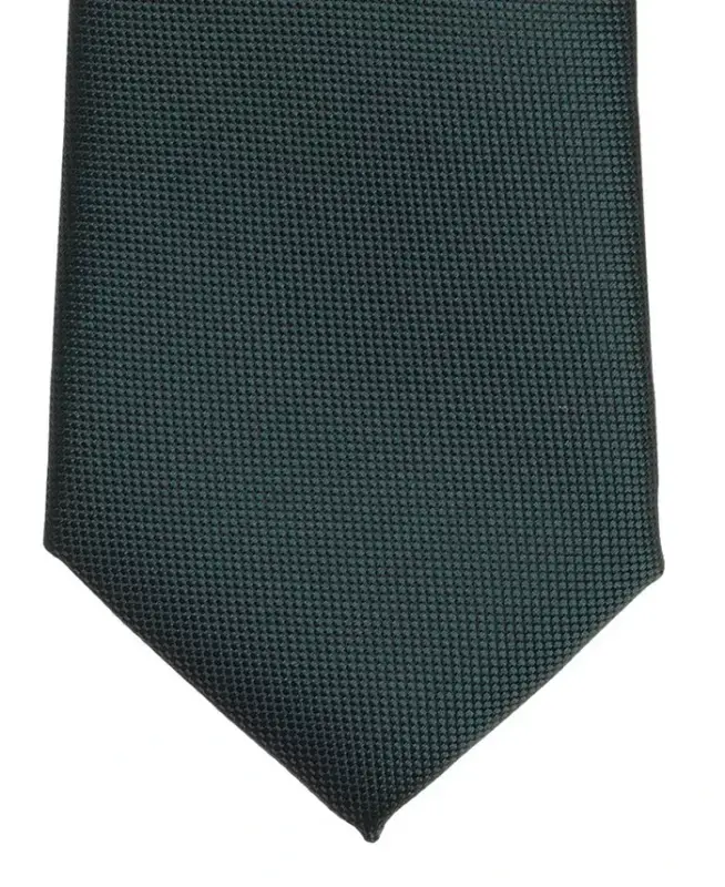 Men's Modern Textured Tie & Pocket Square Set, Created for Modazone - Emerald - 3