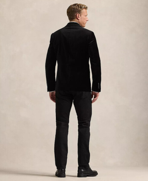 Men's Modern Velvet Tuxedo Jacket Black - 4