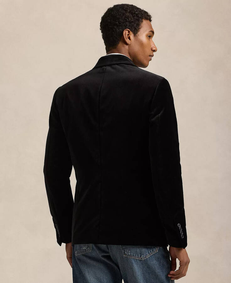 Men's Modern Velvet Tuxedo Jacket Black - 5