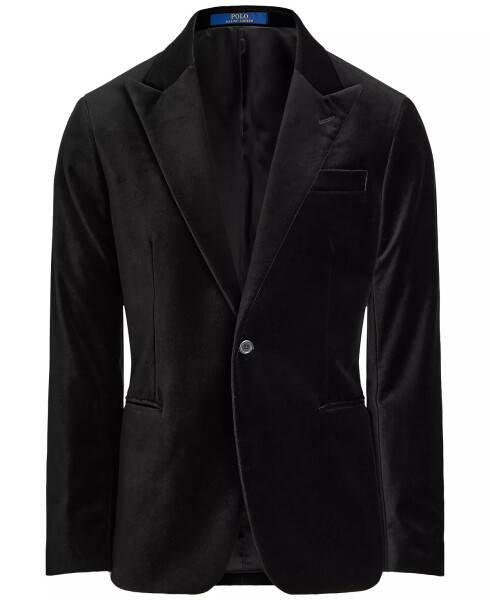 Men's Modern Velvet Tuxedo Jacket Black - 8