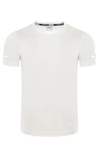 Men's Moisture Wicking Quick Dry Athletic Tech Performance Sports T-Shirt-WHITE - GHASSY CO (1)
