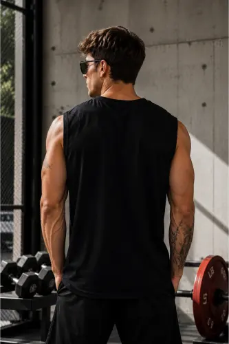 Men's Moisture-Wicking Quick-Drying Athletic Technical Performance Athlete Sleeveless T-shirt - 2