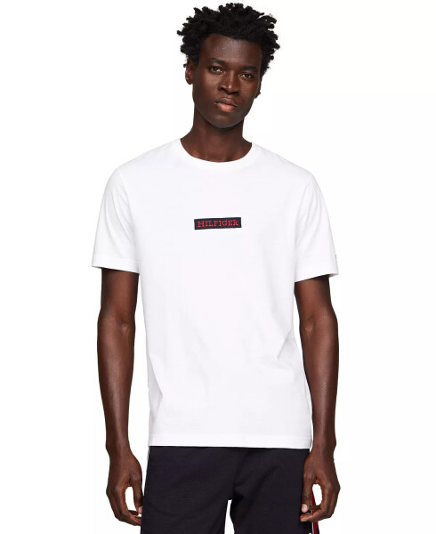 Men's Monotype Box Logo Short Sleeve Crewneck T-Shirt White - 1