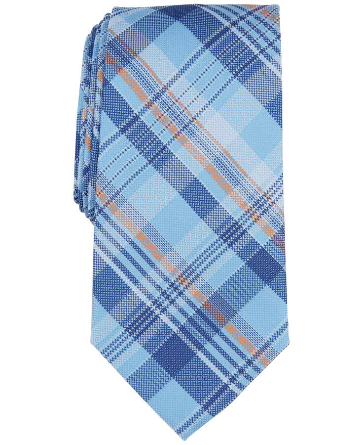 Men's Morgan Plaid Tie, Created for Modazone Light Blue - 1