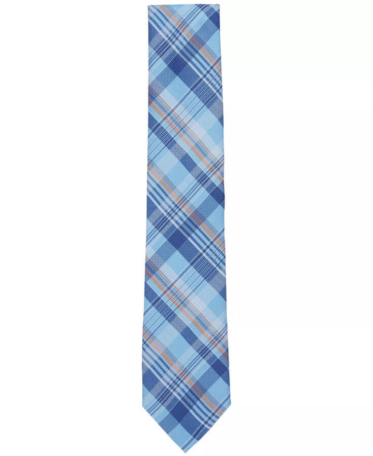 Men's Morgan Plaid Tie, Created for Modazone Light Blue - 2