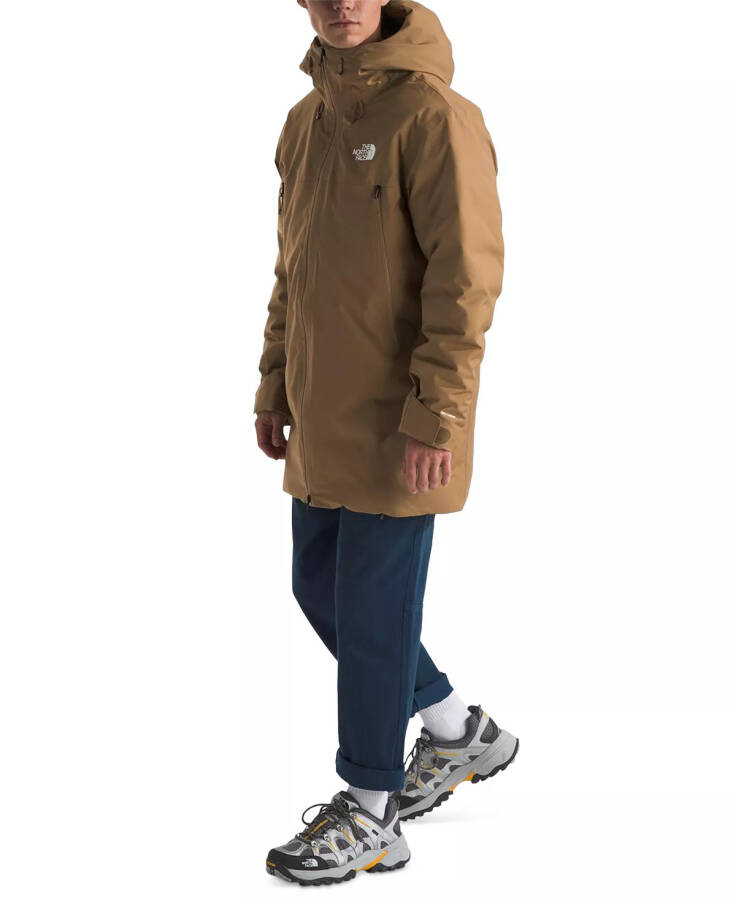 Men's Mountain Range Down Parka Jacket Utility Brown - 3
