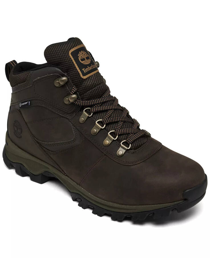 Men's Mt. Maddsen Mid Waterproof Hiking Boots from Finish Line Dark Brown - 1