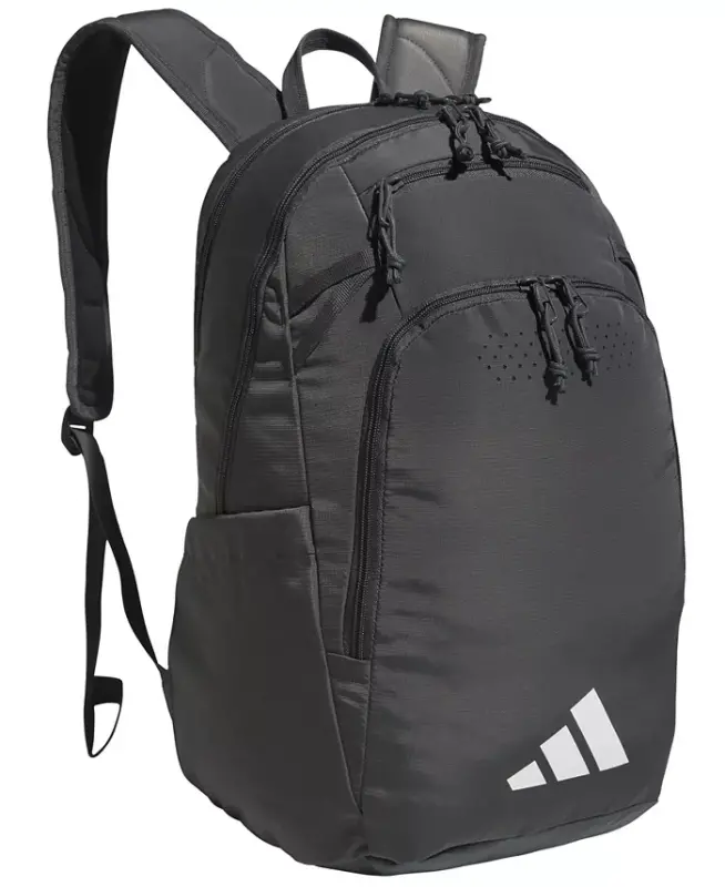 Men's Multiple Zippered Pockets Backpack Messenger - Team Dark Gray - 1
