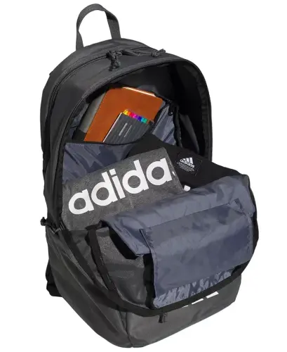 Men's Multiple Zippered Pockets Backpack Messenger - Team Dark Gray - 3