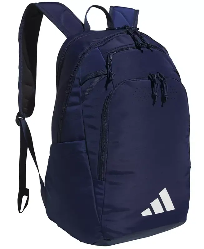 Men's Multiple Zippered Pockets Backpack Messenger - Team Navy Blue - 1