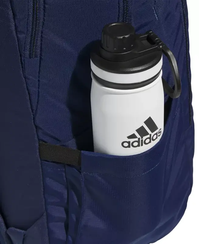 Men's Multiple Zippered Pockets Backpack Messenger - Team Navy Blue - 4