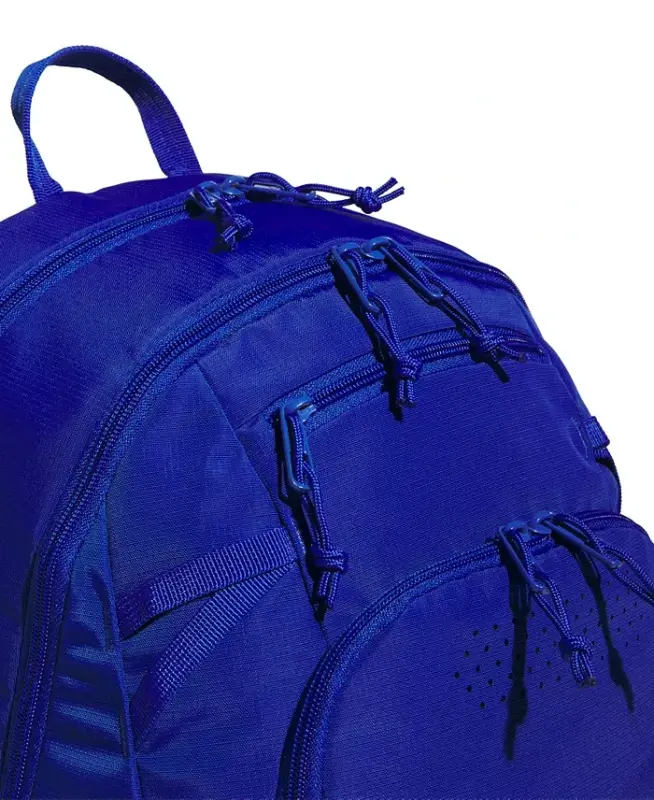 Men's Multiple Zippered Pockets Backpack Messenger - Team Royal Blue - 5