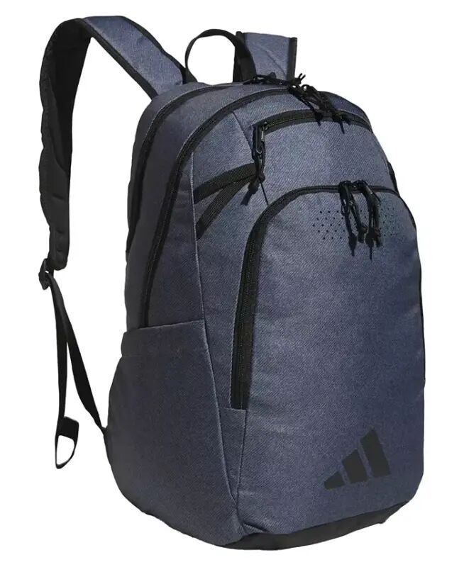 Men's Multiple Zippered Pockets Backpack Messenger - Twill Onix Gray/Black - ADIDAS
