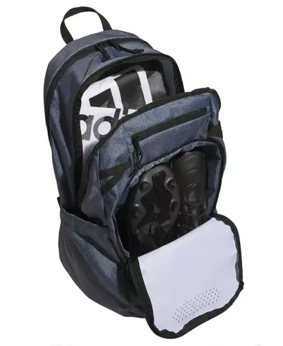 Men's Multiple Zippered Pockets Backpack Messenger - Twill Onix Gray/Black - ADIDAS (1)