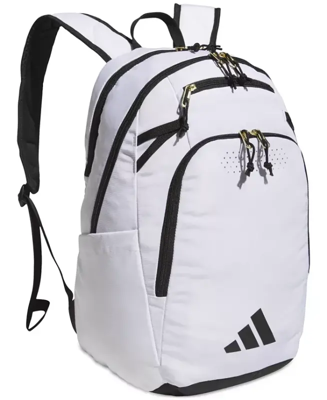 Men's Multiple Zippered Pockets Backpack Messenger - White - 1