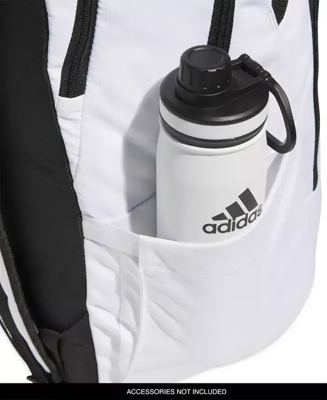 Men's Multiple Zippered Pockets Backpack Messenger - White - 4