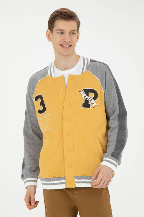 Men's Mustard Knit Cardigan - 3