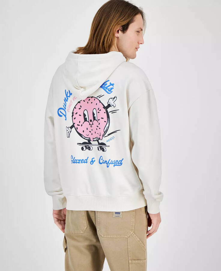 Men's Namiko Long Sleeve Graphic Hoodie White - 4