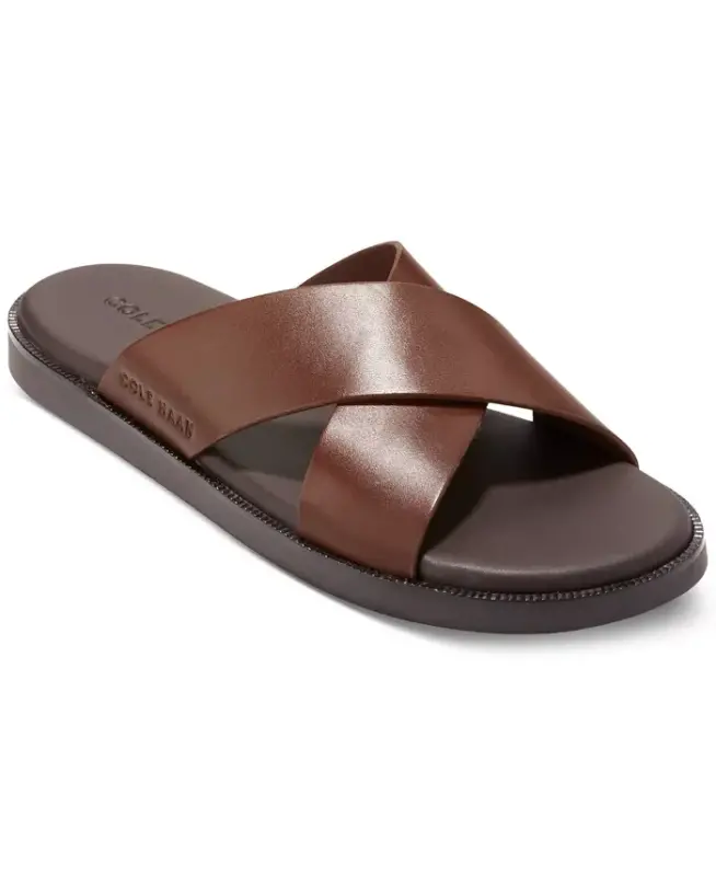 Men's Nantucket Cross Strap Slip-On Slide Sandals - COLE HAAN