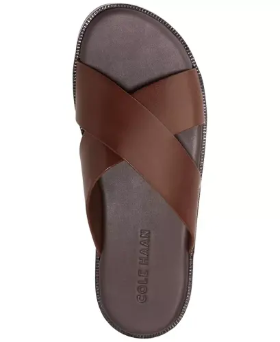 Men's Nantucket Cross Strap Slip-On Slide Sandals - 5