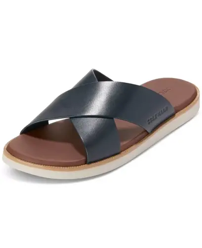 Men's Nantucket Cross Strap Slip-On Slide Sandals - 7