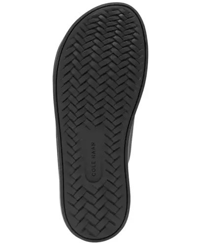 Men's Nantucket Cross Strap Slip-On Slide Sandals - Black/black - COLE HAAN (1)