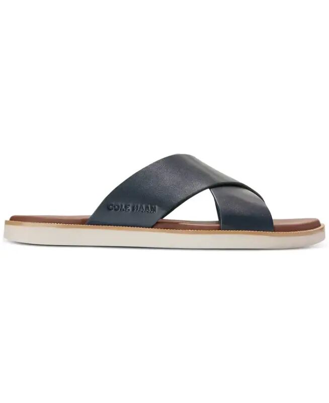 Men's Nantucket Cross Strap Slip-On Slide Sandals - Navy Blazer - 2
