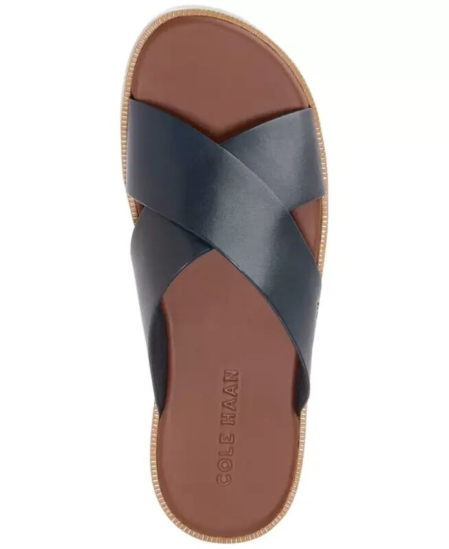 Men's Nantucket Cross Strap Slip-On Slide Sandals - Navy Blazer - 4