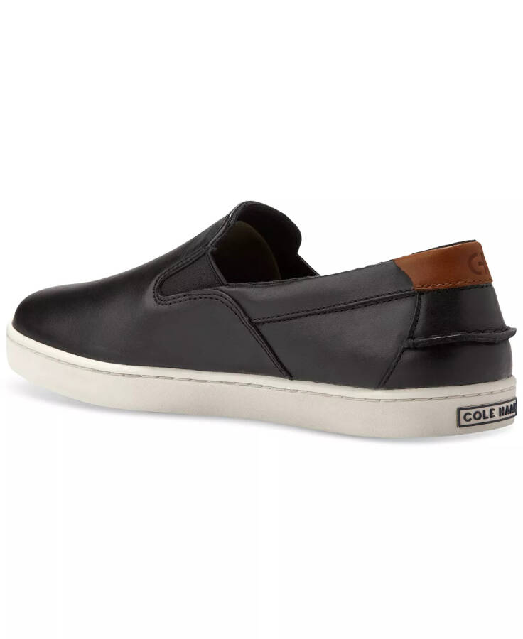 Men's Nantucket Slip-On Deck Shoes Black/Ivory - 3