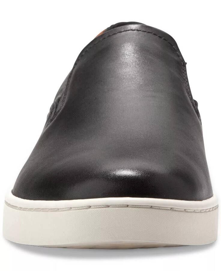 Men's Nantucket Slip-On Deck Shoes Black/Ivory - 4