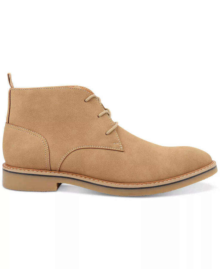 Men's Nathan Faux-Leather Lace-Up Chukka Boots, Created for Modazone Tan - 5