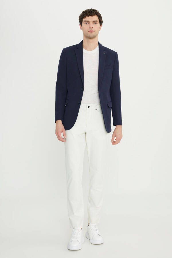 Men's Navy 360 All-Way Stretch Cotton Flexible - 9