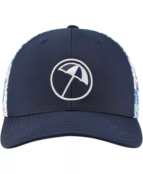 Men's Navy Arnold Palmer Invitational Floral Tech Flexfit Adjustable Hat Navy - 2