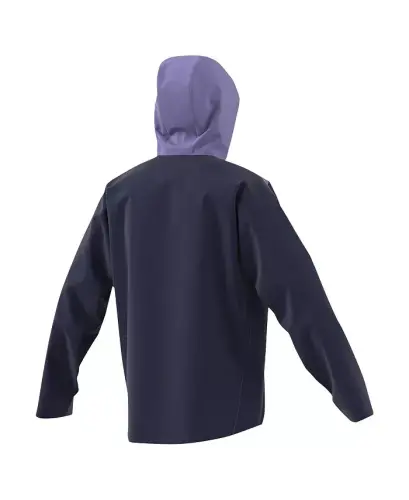 Men's Navy Arsenal Half-Zip Hoodie Windbreaker Jacket-Navy - 2