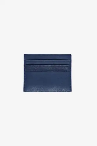 Men's Navy Blue Gift Boxed Cardholder-Navy Blue - 4