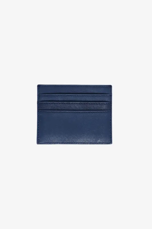 Men's Navy Blue Gift Boxed Cardholder-Navy Blue - 4