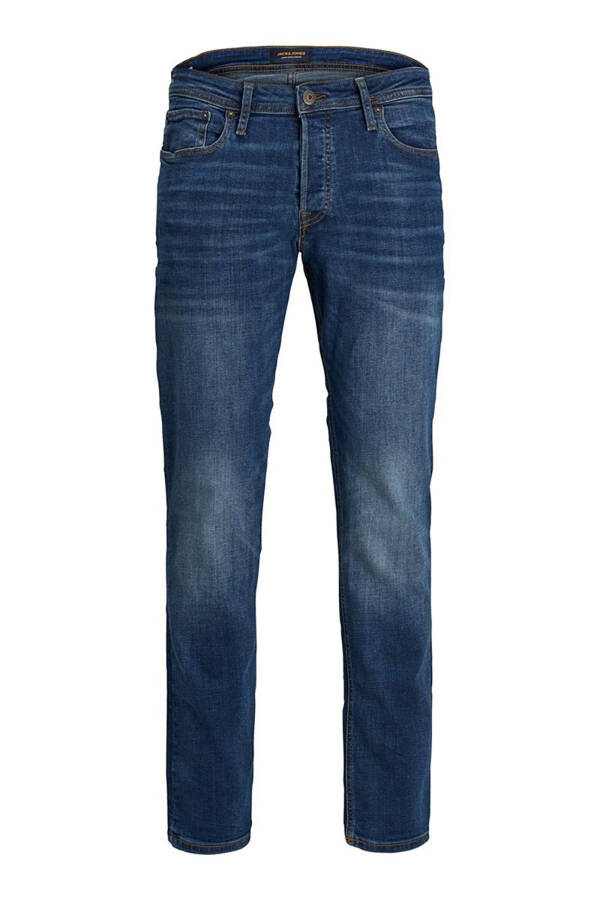 Men's navy blue jeans - 1