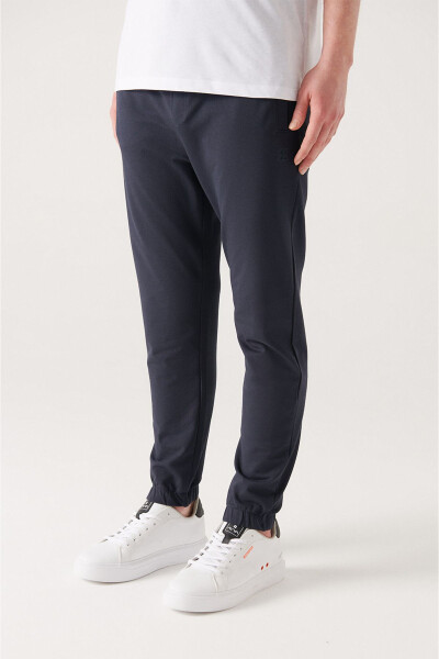 Men's Navy Blue Jogger Sweatpants - 8