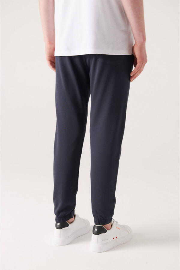 Men's Navy Blue Jogger Sweatpants - 3