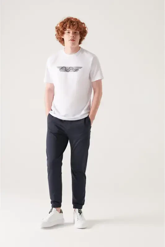 Men's Navy Blue Jogger Sweatpants - AVVA