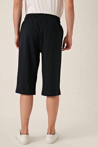 Men's Navy Blue Pajama Bottoms - 6