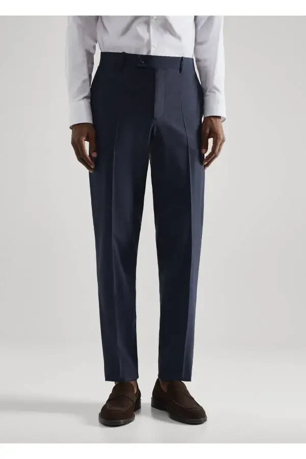 Men's Navy Blue Pants - 1